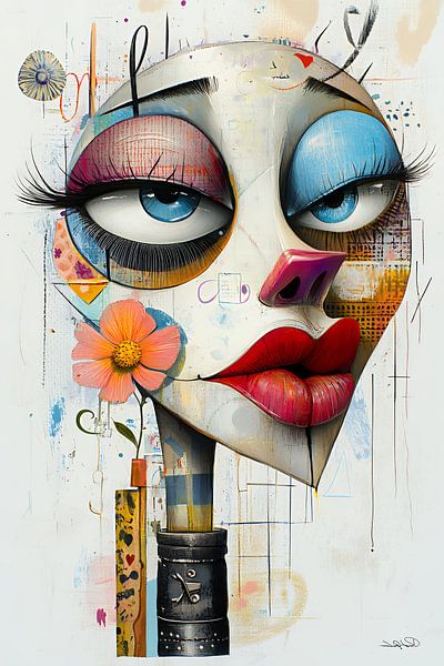 kunstachtige en grappige whimsical karikatuur van Gelissen Artworks