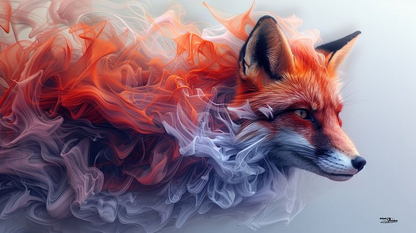 alcohol ink - fox by Gelissen Artworks