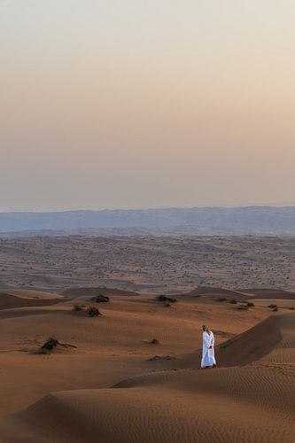 Nomad in the desert