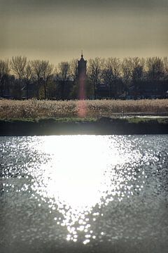 De zon in het Waterrijk. van Jurjen Jan Snikkenburg