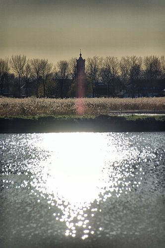 De zon in het Waterrijk.