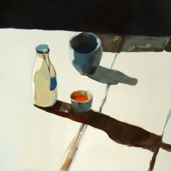Modern still life "milk and honey" by Studio Allee
