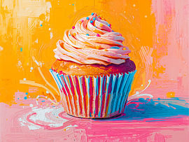 Cupcake aux pépites colorées - Un vrai régal sur Joseph S Giacalone Photography
