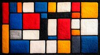 Mondrian made of wool