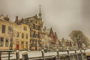 sneeuw in Veere stad von anne droogsma