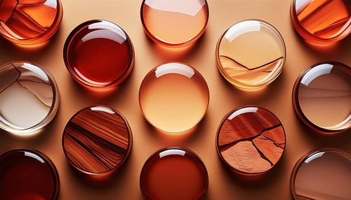 Boule de verre motifs et couleurs