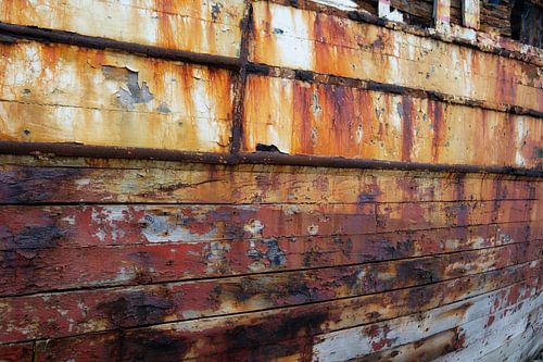 Rouille sur les bateaux