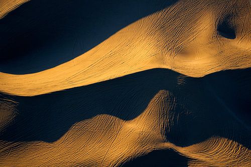Colours of Water, Dumont Dunes during golden hour 