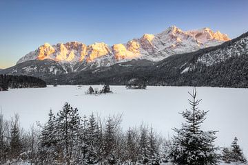 Winter at Eibsee in Bavaria