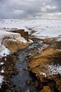 Simmering mud pools and steaming sulfur springs at Seltún (Krysuvík) Iceland by Anouschka Hendriks thumbnail