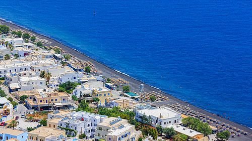 Uitzicht over Kamari, Santorini