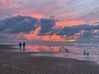 Wandeling bij avondrood
