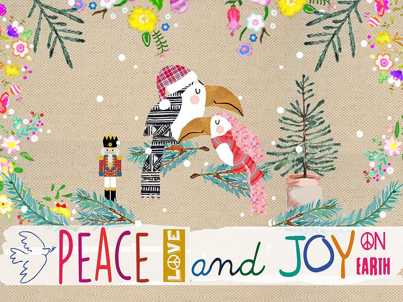 Toucan Xmas Peace and Joy par Green Nest