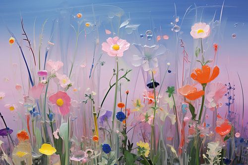 Blumenfeld modern und abstrakt