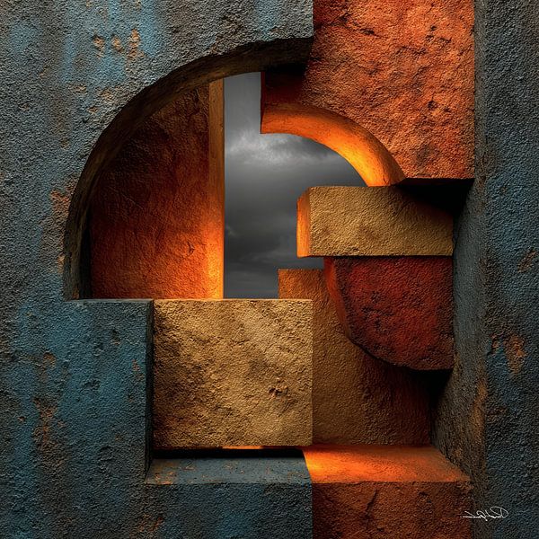 formes et textures abstraites par Gelissen Artworks