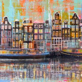 Aan de Amsterdamse grachten van Atelier Paint-Ing