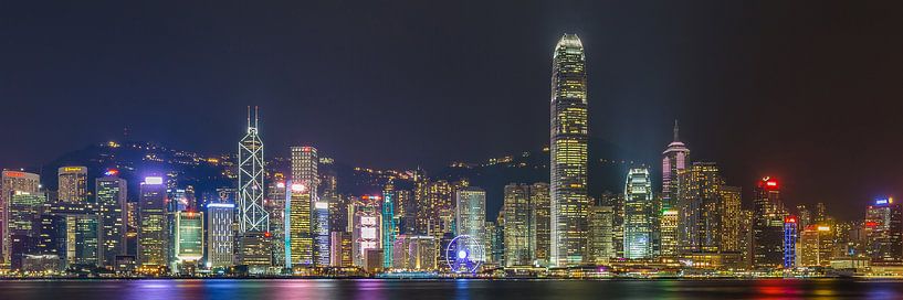 Hong Kong by Night - Skyline by Night - 1 van Tux Photography