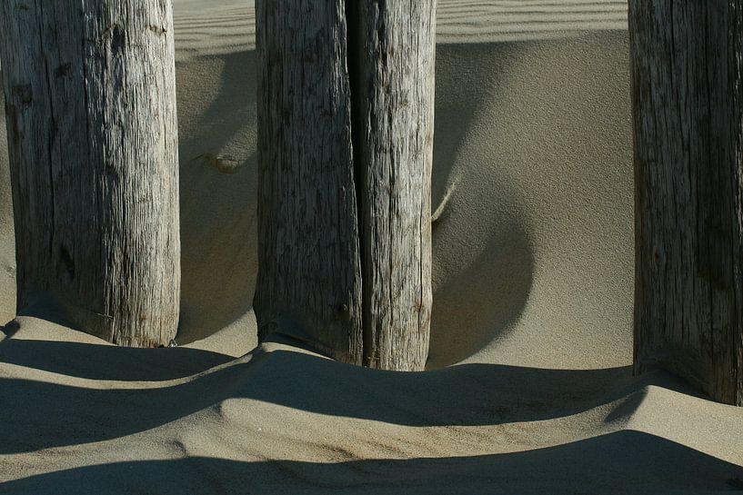 Breakwater poles by Erick van Bommel