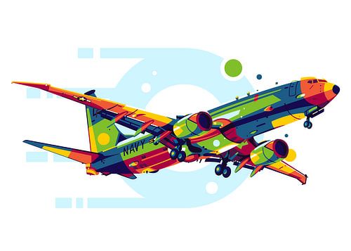P-8 Poseidon in Pop Art