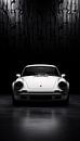 Sportauto Minimalistische Porsche Kunst - Zwart-Wit by Surreal Media thumbnail