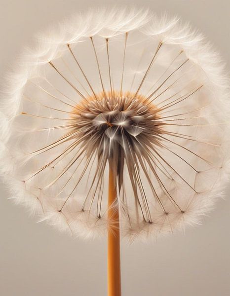 Dandelion macro portrait. by J.a Dijkstra