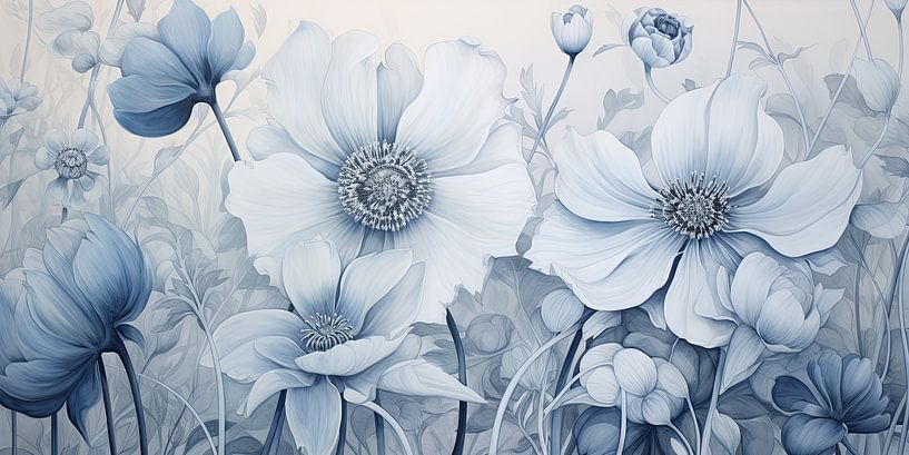 Blue flowers by Bert Nijholt