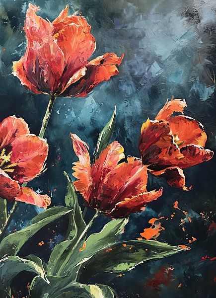 Tulip Artwork | Tulipes par Peintures accrocheuses