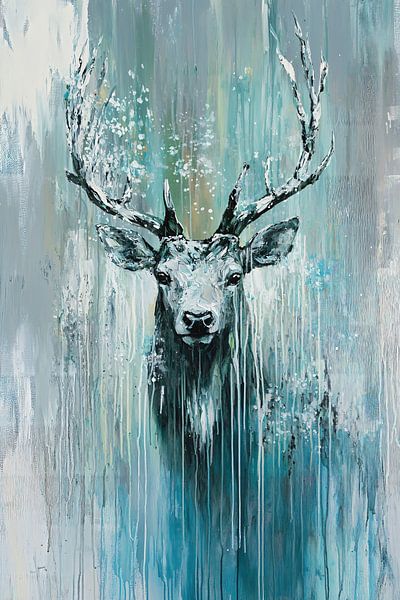 Abstract painting of a deer by Imperial Art House