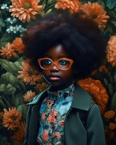 Kleurrijk fine art portret