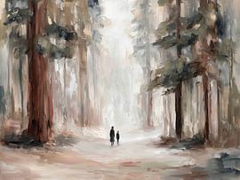 Walkers in the Veluwe