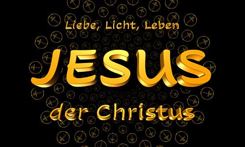 JEZUS de Christus - Liefde, Licht, Leven - ZWART