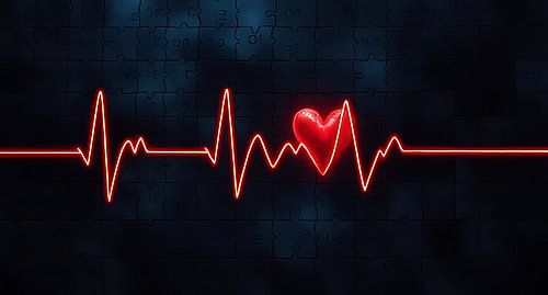 Rythme cardiaque du puzzle