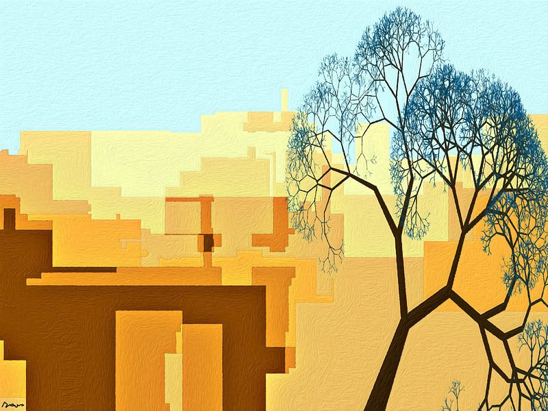Stads renovatie. (City-Art) van SydWyn Art