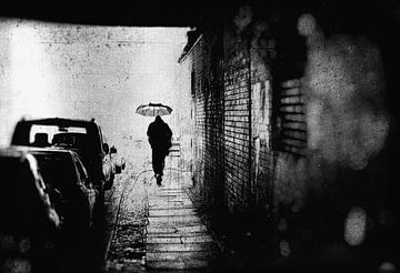 Regen in Berlijn van Frank Andree