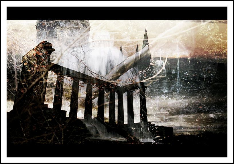 Calton Hill Fantisy,Edinburgh by Hugo Kuijper