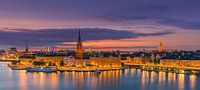 Sonnenuntergang in Stockholm von Henk Meijer Photography Miniaturansicht
