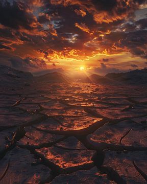 Lichtshow in Death Valley van fernlichtsicht