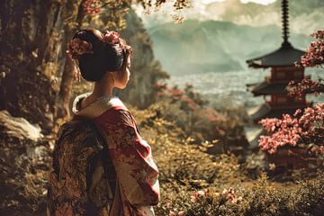 Japanese Geisha art by Egon Zitter