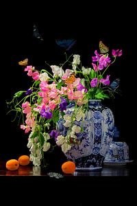 Nature morte "Lathyrus sur Willy Sengers