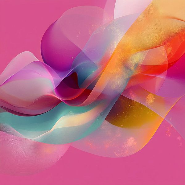 Colored waves van Ellen Novara-da Lima