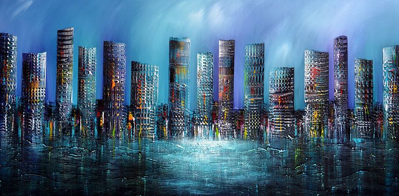 Blue City by Gena Theheartofart