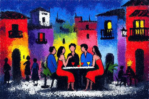 Restaurant Scène | Friends Over Drinks and Sunshine