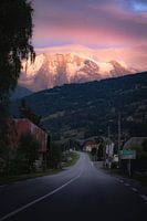 The road to Mont Blanc, a breathtaking alpine view