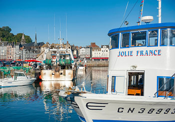 Der Hafen von Honfleur in der Normandie