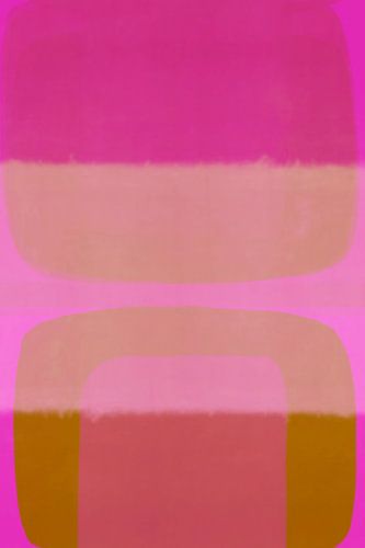 Modern abstract in roze van Studio Allee