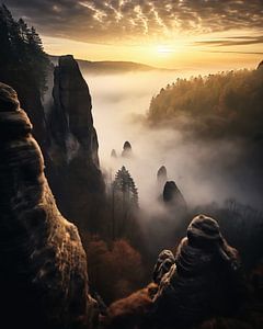 Sonnenaufgang im Gebirge