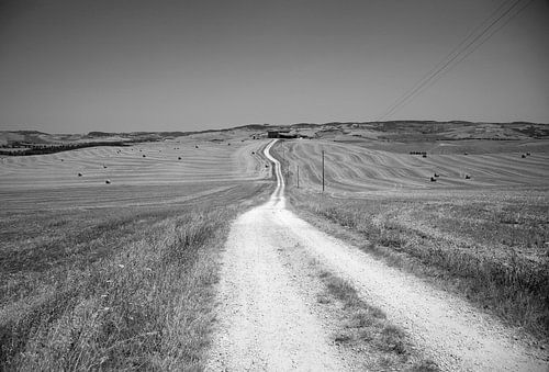 Weg in Toscaans landschap