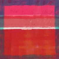 Modernes abstraktes Bild in Rosa, Orange und Violett. Rothko inspiriert