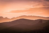 Sunrise in Mongolia.