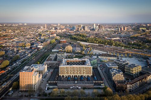 Nouvelle construction sur le bâtiment classé CAB, dans le quartier Cartesius d'Utrecht